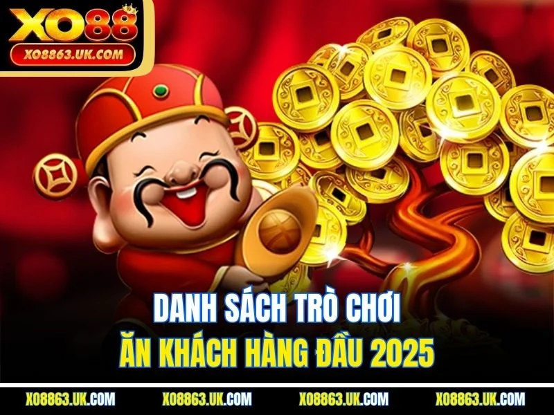 Danh sách trò chơi ăn khách hàng đầu 2025